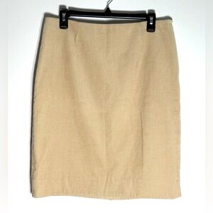 Maeve Anthropologie Tan Corduroy Skirt